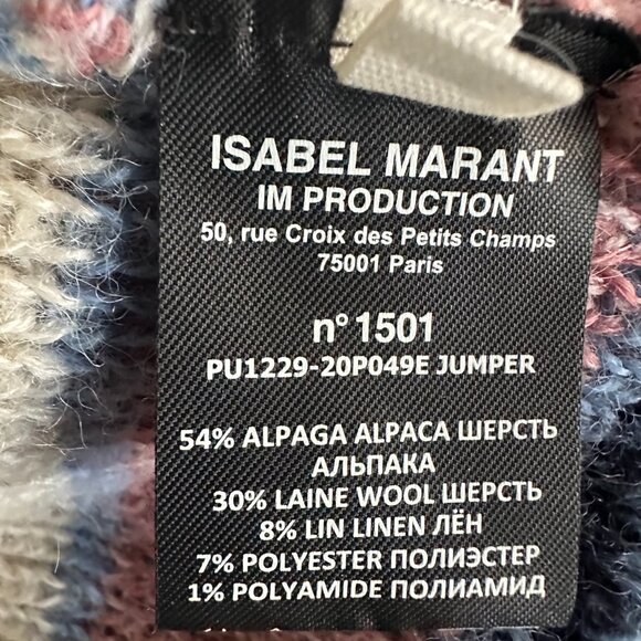 Isabel Etoile Marant Wool & Alpaca Sweater Size 38 - Picture 4 of 5